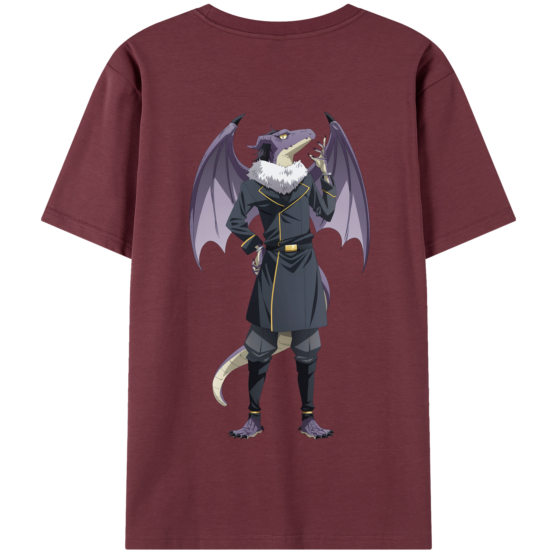 （画像用） 転スラ Regarding Reincarnated to Slime 綿100％半袖Tシャツ（背面プリント）